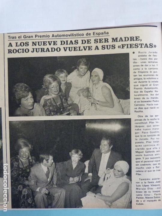 Coleccionismo de Revistas y Peri&oacute;dicos: RECORTE REPORTAJE CLIPPING DE ROCIO JURADO REVISTA SEMANA N&ordm; 1944 PAG 86