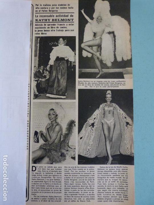 Coleccionismo de Revistas y Peri&oacute;dicos: RECORTE REPORTAJE CLIPPING DE KATHY BELMONT REVISTA SEMANA N&ordm; 1943 PAG 21