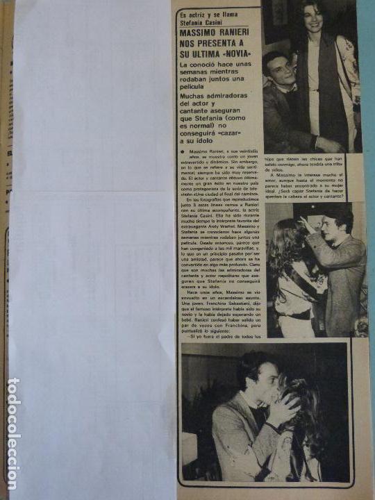 Coleccionismo de Revistas y Peri&oacute;dicos: RECORTE REPORTAJE CLIPPING DE MASSIMO RANIERI REVISTA SEMANA N&ordm; 1943 PAG 85