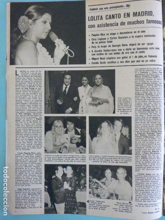 Coleccionismo de Revistas y Peri&oacute;dicos: RECORTE REPORTAJE CLIPPING DE LOLITA FLORES REVISTA SEMANA N&ordm; 1948 PAG 8