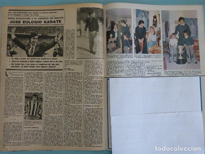 Coleccionismo de Revistas y Peri&oacute;dicos: RECORTE REPORTAJE CLIPPING JOSE EULOGIO GARATE ATLETICO DE MADRID REVISTA SEMANA N&ordm; 1948 PAG 62-63