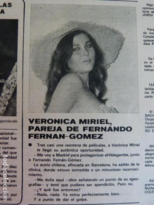 Coleccionismo de Revistas y Peri&oacute;dicos: RECORTE REPORTAJE CLIPPING DE VERONICA MIRIEL REVISTA SEMANA N&ordm; 1931 PAG 27