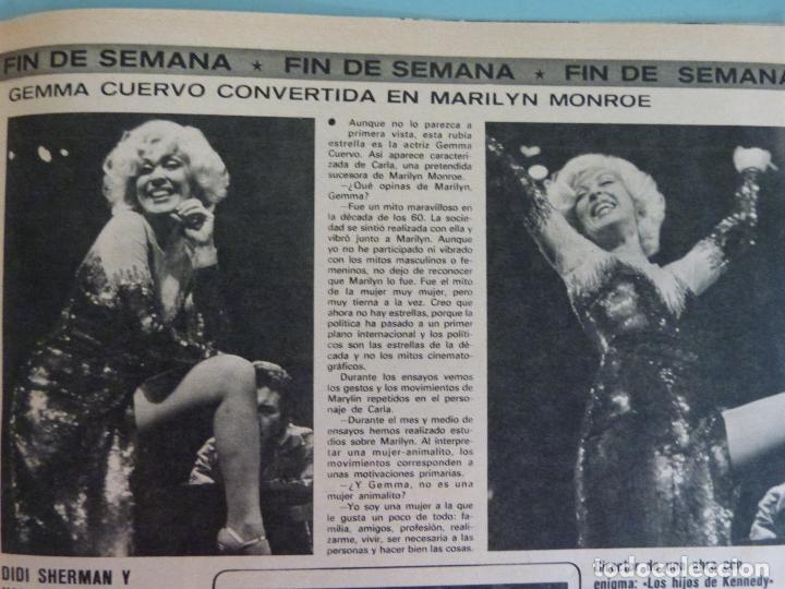 Coleccionismo de Revistas y Peri&oacute;dicos: RECORTE REPORTAJE CLIPPING DE GEMMA CUERVO REVISTA SEMANA N&ordm; 1931 PAG 59