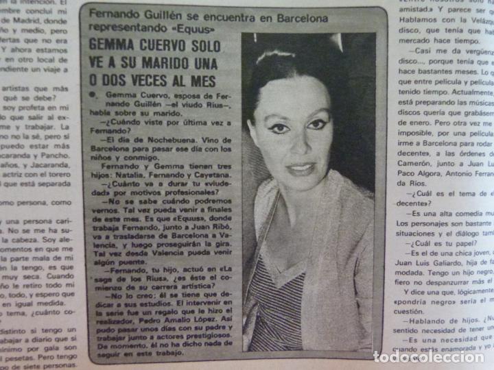 Coleccionismo de Revistas y Peri&oacute;dicos: RECORTE REPORTAJE CLIPPING DE GEMMA CUERVO REVISTA SEMANA N&ordm; 1927 PAG 56