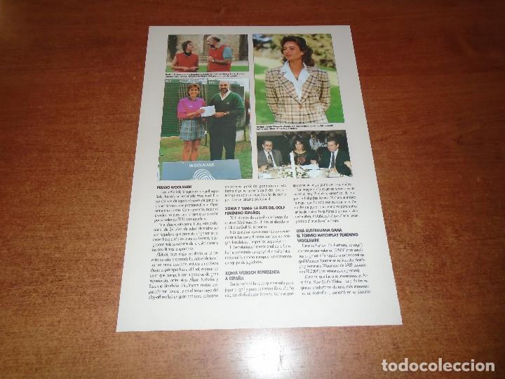 Coleccionismo de Revistas y Peri&oacute;dicos: RETAL PRENSA 1989: PREMIOS WOOLMARK A TANIA ABITBOL. XONIA WUNSCH.