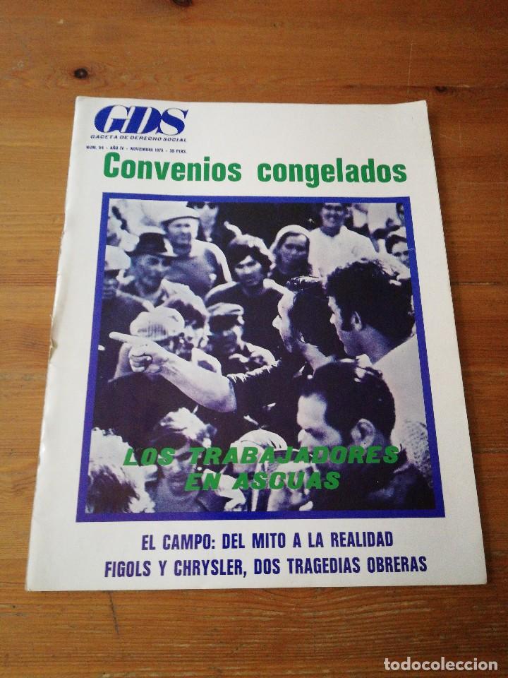 Coleccionismo de Revistas y Peri&oacute;dicos: Revista Gazeta de Derecho Social 54