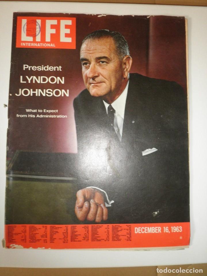 Collectionnisme de Revues et Journaux: REVISTA LIFE INTERNATIONAL PRESIDENTE LYNDON JOHNSON 1963 **
