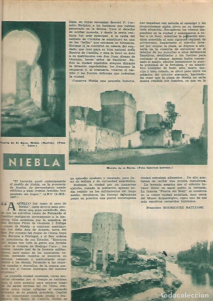 Coleccionismo de revistas y peri&oacute;dicos: A&Ntilde;O 1957 NIEBLA HUELVA IGLESIA SAN PEDRO DE CISNEROS DE CAMPOS PALENCIA MALAGA PALACIO JUSTICIA