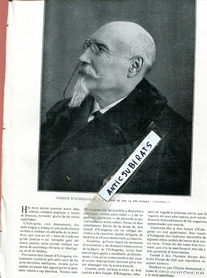 Coleccionismo de revistas y peri&oacute;dicos: REVISTA A&Ntilde;O 1916 ECHEGARAY PLA&Ccedil;A D VIC CERVERA BALAGUER VERDU SANTA COLOMA DE QUERALT ARBUCIES CANET