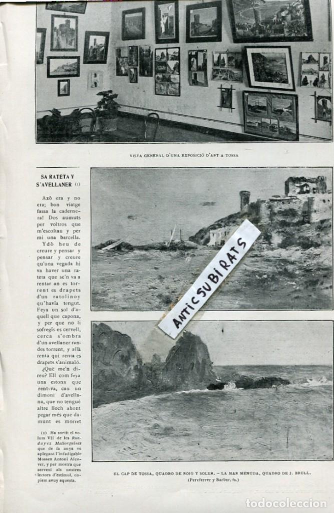 Coleccionismo de revistas y peri&oacute;dicos: REVISTA ANY 1916 PINTORS DE TOSSA DE MAR BRULL ROIG SOLER SANT LLOREN&Ccedil; DEL MUNT CAMPANES VILAFRANCA