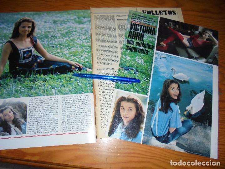 Coleccionismo de revistas y peri&oacute;dicos: RECORTE PRENSA : VICTORIA ABRIL LA SECRETARIA MAS JOVEN DEL UN, DOS, TRES... ACTUALIDAD , JUNIO 1976