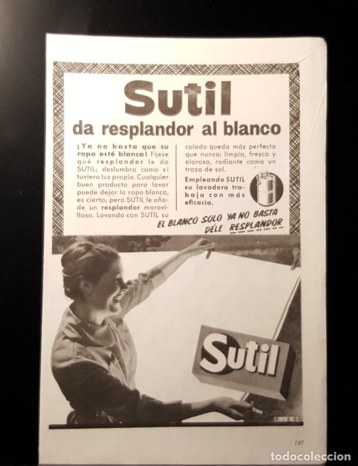 Coleccionismo de Revistas y Peri&oacute;dicos: Hoja Publicidad. Detergente Sutil. Da resplandor al Blanco. (READERS DIGEST 1963)