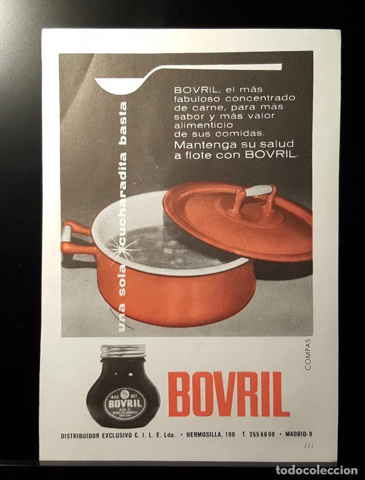 Coleccionismo de Revistas y Peri&oacute;dicos: Hoja Publicidad. Concentrado de Carne Bovril. (READERS DIGEST 1963)