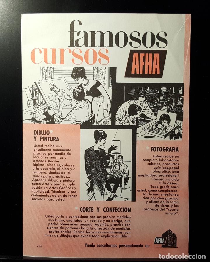 Coleccionismo de Revistas y Peri&oacute;dicos: Hoja Publicidad. Cara 1: Cursos AFHA. Cara 2: Camisa Synthrtic aleman.(READERS DIGEST 1963)