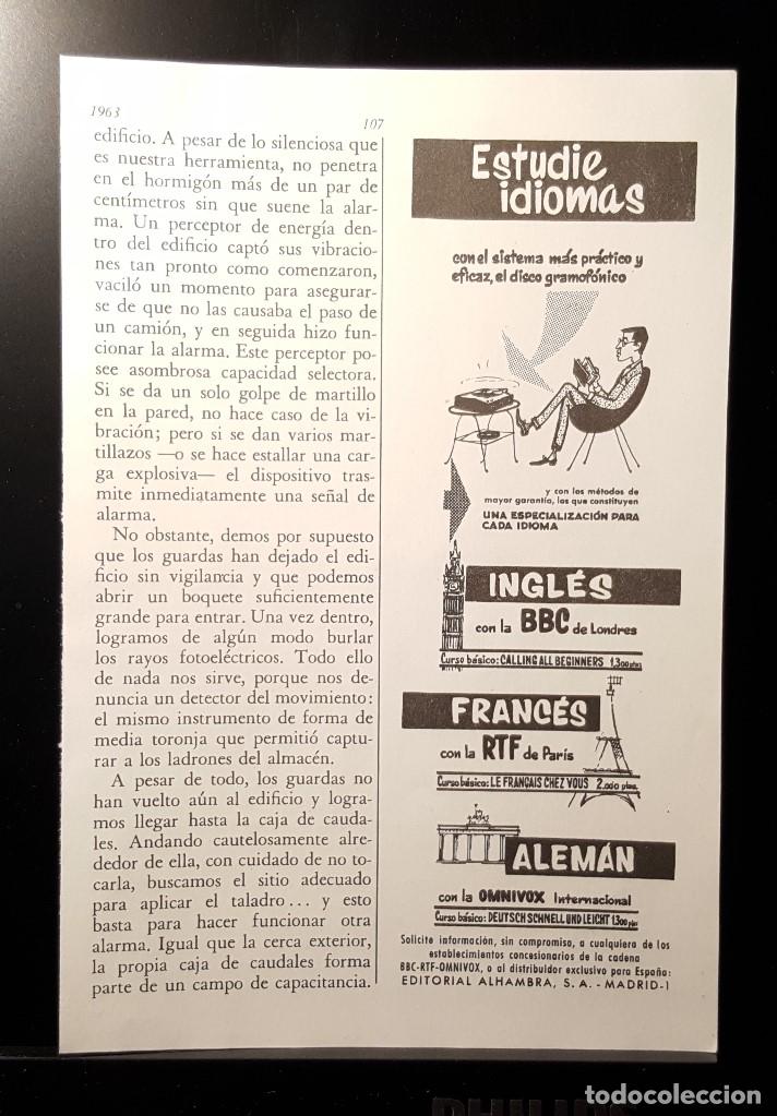 Coleccionismo de Revistas y Peri&oacute;dicos: Hoja Publicidad. Estudie Idiomas. Con La BBC. RTF. OMNIVOX. (READERS DIGEST 1963)