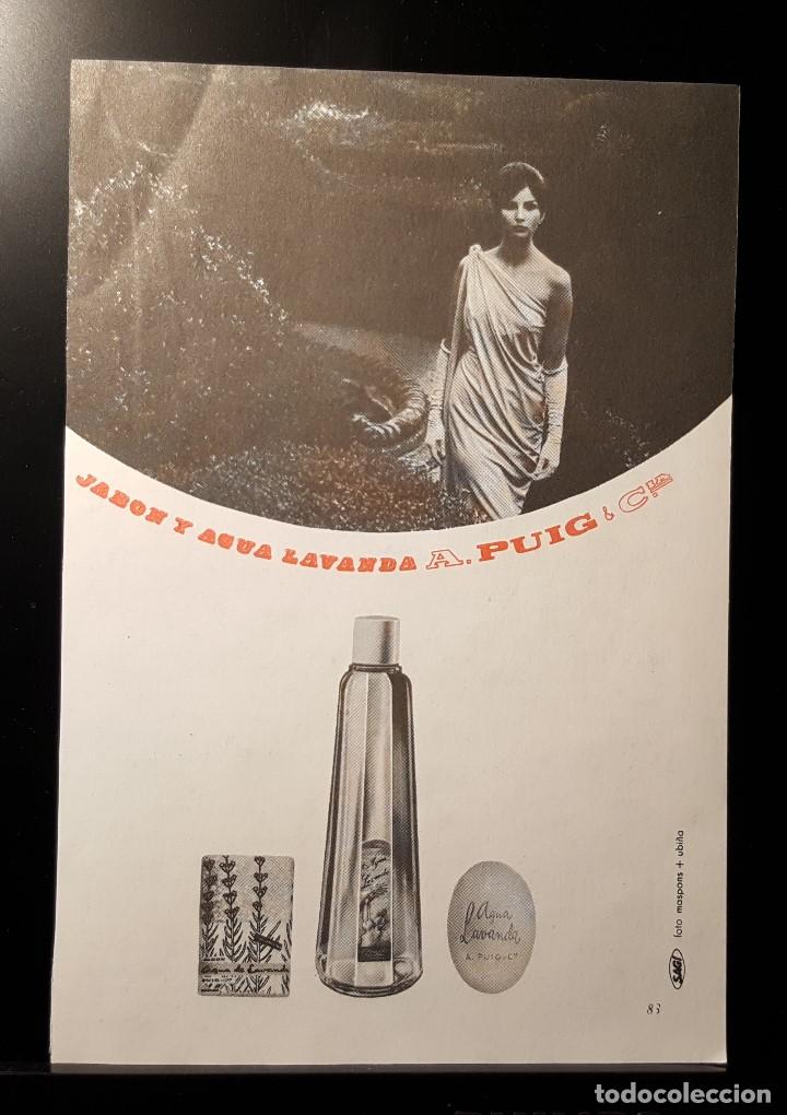 Coleccionismo de Revistas y Peri&oacute;dicos: Hoja Publicidad. Jabon y Agua Lavanda,A. Puig. (READERS DIGEST 1963)