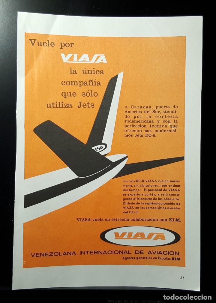Coleccionismo de Revistas y Peri&oacute;dicos: Hoja Publicidad. Viasa. Venezolana Internacional de Aviacion. (READERS DIGEST 1963)