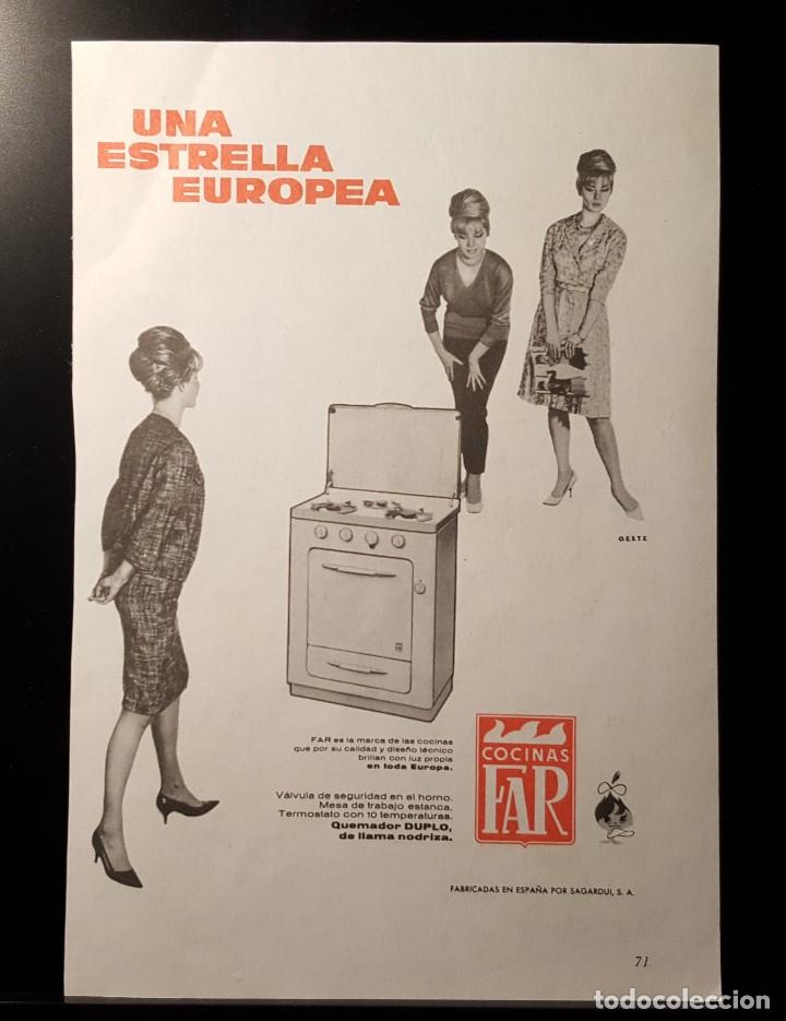 Coleccionismo de Revistas y Peri&oacute;dicos: Hoja Publicidad. Cocinas Fer. Una Estrella Europea. (READERS DIGEST 1963)