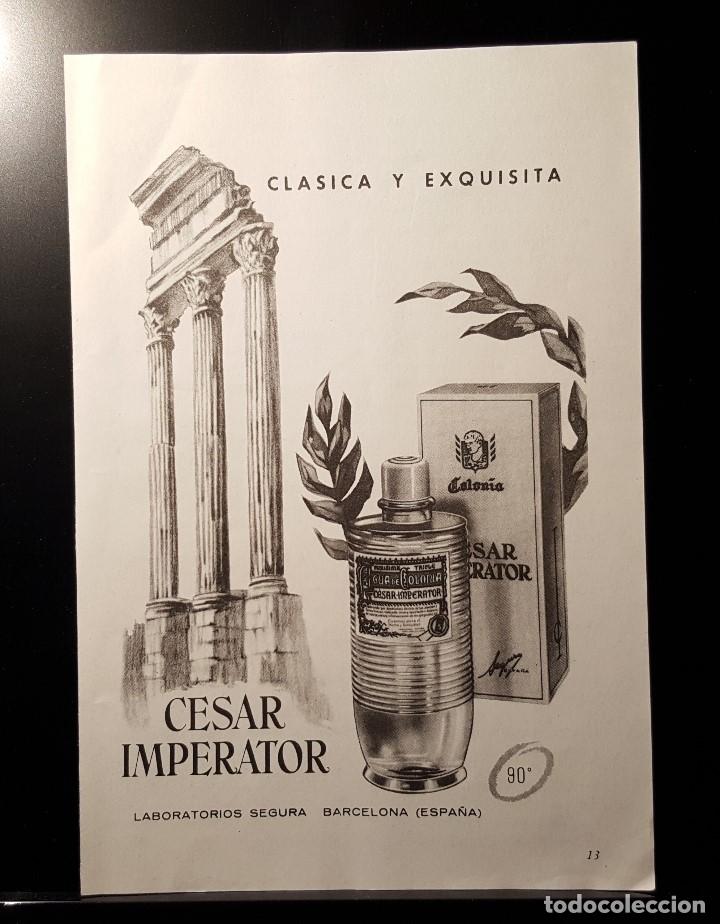 Coleccionismo de Revistas y Peri&oacute;dicos: Hoja Publicidad. Colonia Cesar Imperator. Laboratorios Segura. (READERS DIGEST 1963)