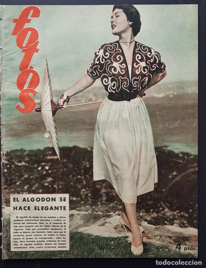 Coleccionismo de revistas y peri&oacute;dicos: REVISTA FOTOS 1952 EVA DUARTE FLECHA ROTA ALEMANIA HOY FERIA DEL LIBRO FRANCO