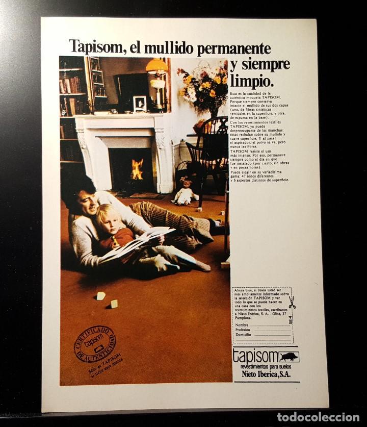 Coleccionismo de Revistas y Peri&oacute;dicos: Hoja Publicidad. Cara 1: Moqueta Tapison Cara 2: Salsa Tabasco. (READERS DIGEST 1972)