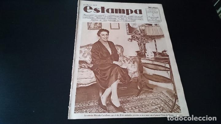 Coleccionismo de Revistas y Peri&oacute;dicos: REVISTA GR&Aacute;FICA Y LITERARIA ESTAMPA 24 ABRIL 1928 A&Ntilde;O I NUM 17 - PROMETIDA DE PRIMO DE RIVERA