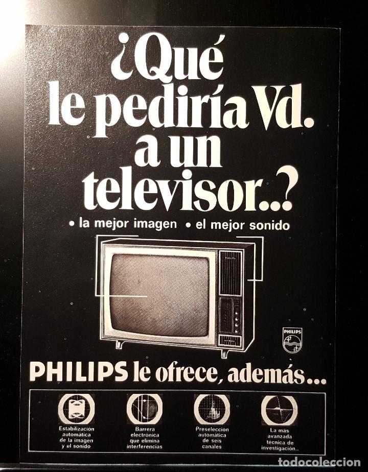 Coleccionismo de Revistas y Peri&oacute;dicos: Hoja Publicidad. Televisor Philips. La Mejor Imagen. El Mejor Sonido. READERS DIGEST 1972)