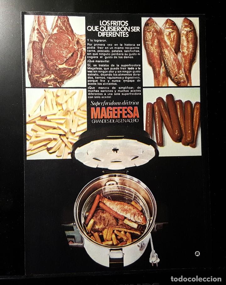 Coleccionismo de Revistas y Peri&oacute;dicos: Hoja Publicidad. Superfreidora Magefesa. Grandes Ideas de Acero. READERS DIGEST 1972)