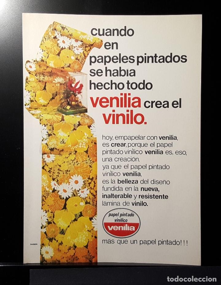 Coleccionismo de Revistas y Peri&oacute;dicos: Hoja Publicidad. Papeles Pintados. Venilia. READERS DIGEST 1972)