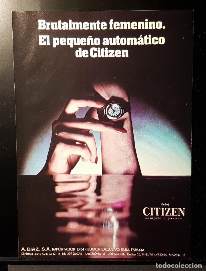 Coleccionismo de Revistas y Peri&oacute;dicos: Hoja Publicidad. Reloj Citizen. Un Orgullo de Precision. READERS DIGEST 1972)
