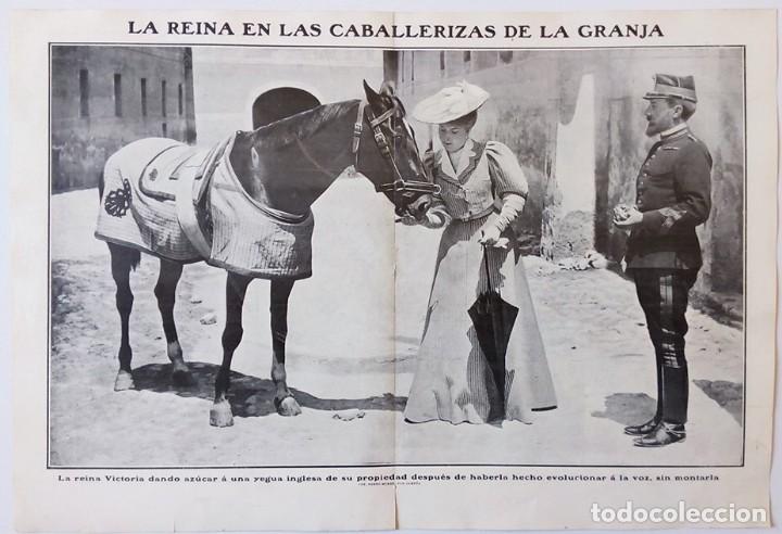 Sammeln von Zeitschriften und Zeitungen: 1906 HOJAS REVISTA SEGOVIA LA GRANJA REINA VICTORIA CABALLERIZAS YEGUA INGLESA
