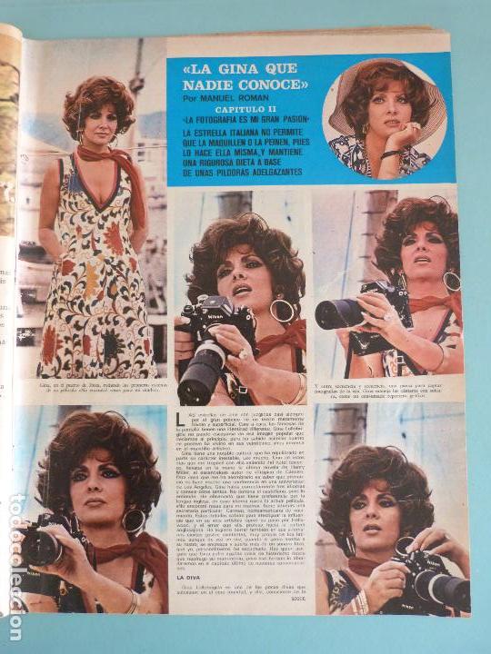 Coleccionismo de Revistas y Peri&oacute;dicos: RECORTE REPORTAJE CLIPPING DE GINA LOLLOBRIGIDA REVISTA SEMANA N&ordm; 1702 PAG. 31 32 Y 33