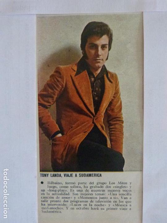 Coleccionismo de Revistas y Peri&oacute;dicos: RECORTE REPORTAJE CLIPPING DE TONY LANDA REVISTA SEMANA N&ordm; 1735 PAG. 47