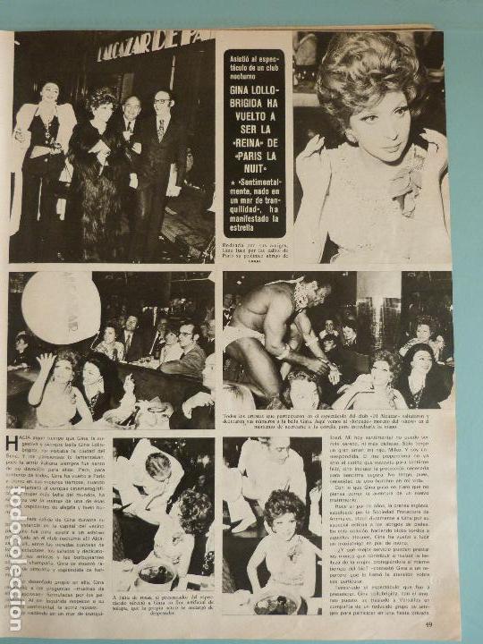 Coleccionismo de Revistas y Peri&oacute;dicos: RECORTE REPORTAJE CLIPPING DE GINA LOLLOBRIGIDA REVISTA SEMANA N&ordm; 1735 PAG. 49