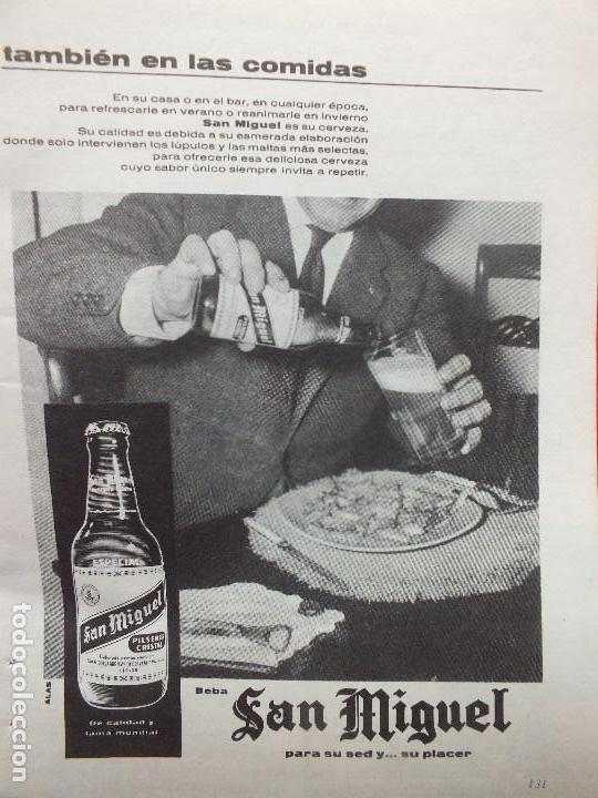 Coleccionismo de Revistas y Peri&oacute;dicos: PUBLICIDAD PRIMEROS A&Ntilde;OS 60 ANUNCIO CERVEZA SAN MIGUEL