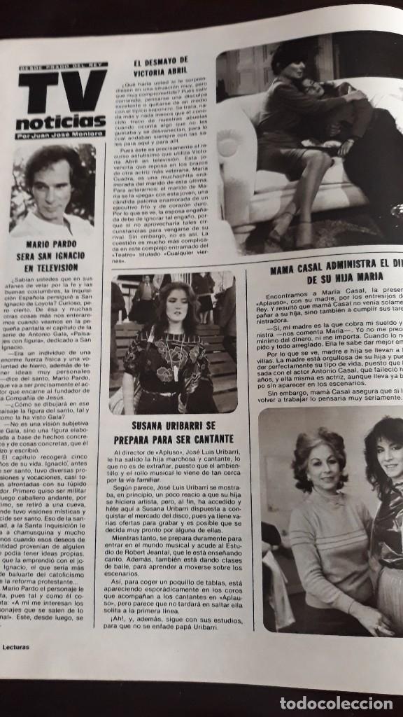 Coleccionismo de revistas y peri&oacute;dicos: VICTORIA ABRIL MARIA CASAL CUADRA MARIO PARDO SUSANA URIBARRI