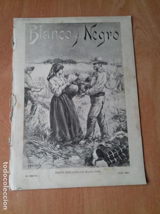 Collezionismo di Riviste e Giornali: REVISTA BLANCO Y NEGRO. A&Ntilde;O VII. N&ordm;330. 1897. LEER.