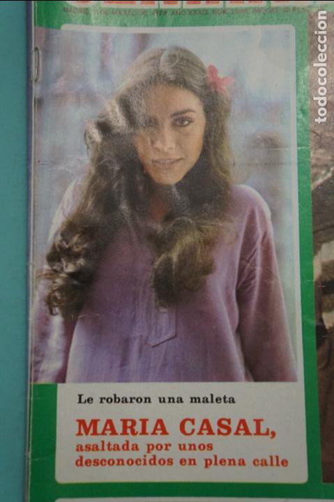 Coleccionismo de Revistas y Peri&oacute;dicos: RECORTE FOTO DE MARIA CASAL REVISTA SEMANA N&ordm; 1986 TROZO PORTADA
