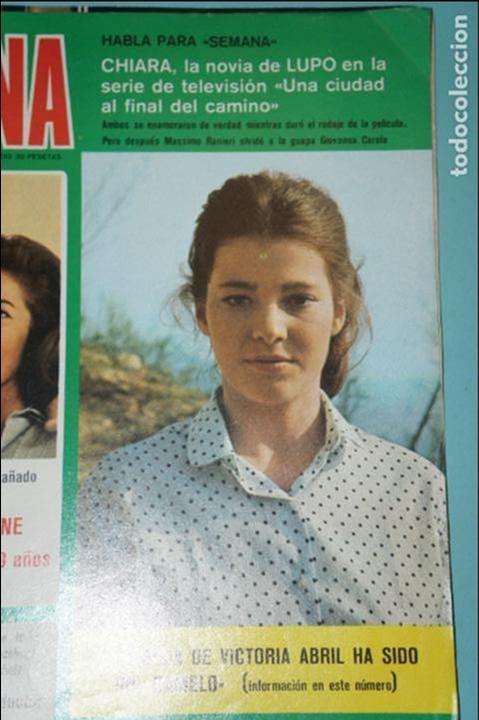 Coleccionismo de Revistas y Peri&oacute;dicos: RECORTE FOTO DE GIOVANNA CAROLA REVISTA SEMANA N&ordm; 1934 PORTADA