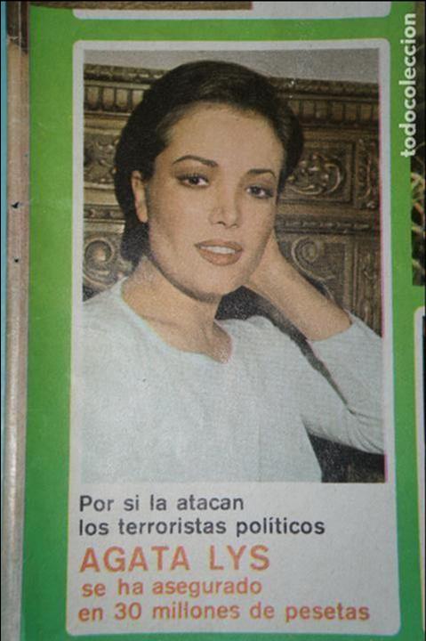 Coleccionismo de Revistas y Peri&oacute;dicos: RECORTE FOTO DE AGATA LYS REVISTA SEMANA N&ordm; 1931 PORTADA