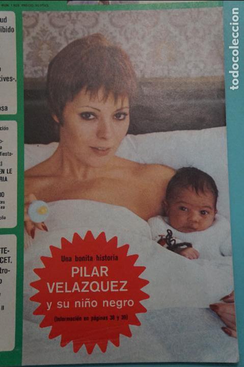 Coleccionismo de Revistas y Peri&oacute;dicos: RECORTE FOTO DE PILAR VELAZQUEZ REVISTA SEMANA N&ordm; 1929 PORTADA