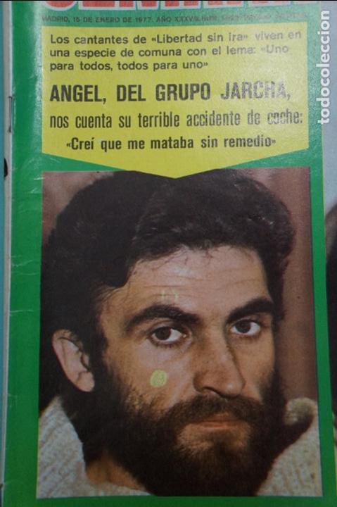 Coleccionismo de Revistas y Peri&oacute;dicos: RECORTE FOTO DE ANGEL DEL GRUPO JARCHA REVISTA SEMANA N&ordm; 1926 PORTADA