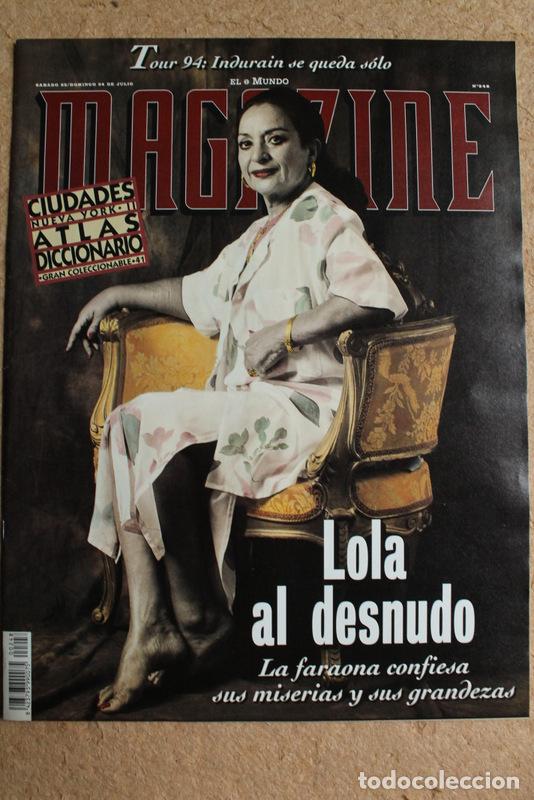 Coleccionismo de revistas y peri&oacute;dicos: El Mundo Magazine. N&ordm; 248. Lola Flores al desnudo.