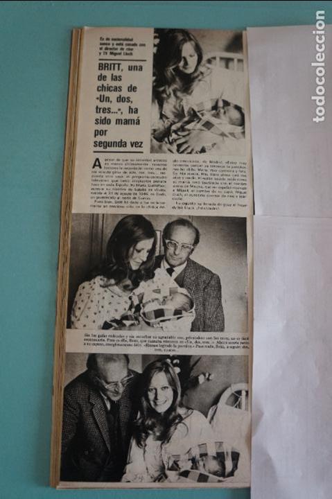 Coleccionismo de Revistas y Peri&oacute;dicos: RECORTE REPORTAJE CLIPPING DE BRITT DE UN DOS TRES REVISTA SEMANA N&ordm; 1773 PAG. 48