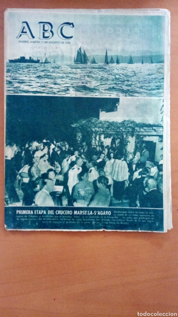 Coleccionismo de Revistas y Peri&oacute;dicos: Peri&oacute;dico ABC. Agosto de 1953.