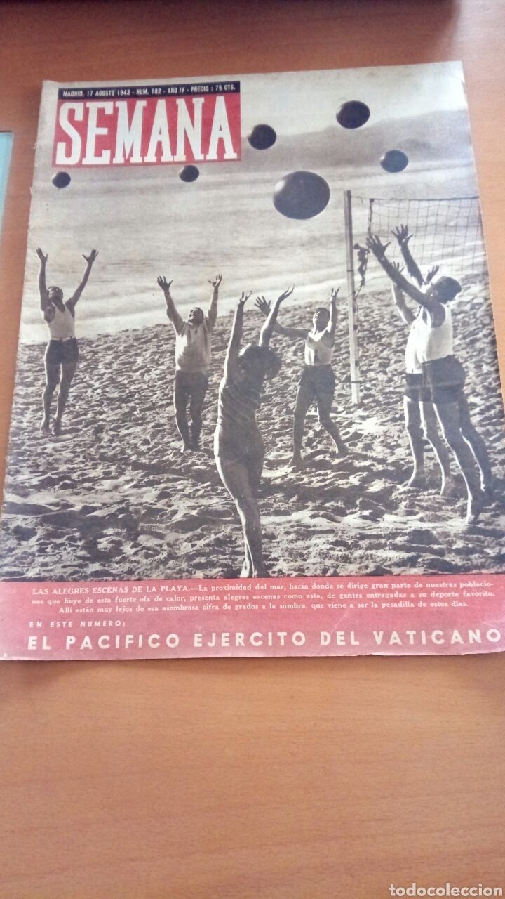 Coleccionismo de Revistas y Peri&oacute;dicos: Revista Semana n&deg;182. Agosto de 1943.