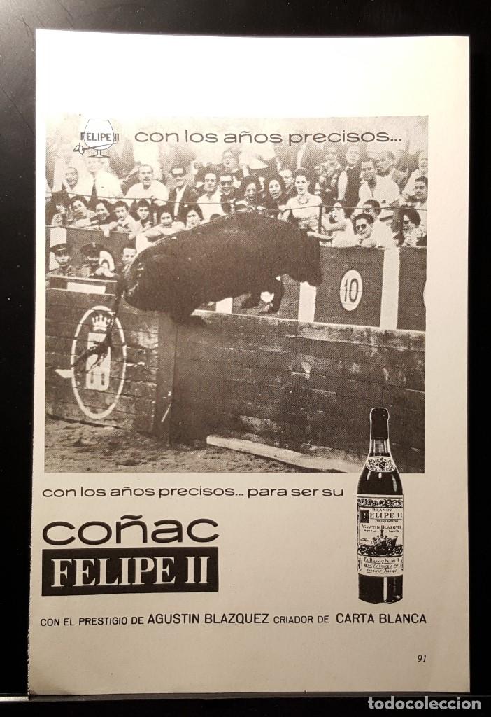Coleccionismo de Revistas y Peri&oacute;dicos: Hoja Publicidad. Co&ntilde;ac Felipe II. Con los A&ntilde;os Precisos. (REDERS DIGEST 1972)