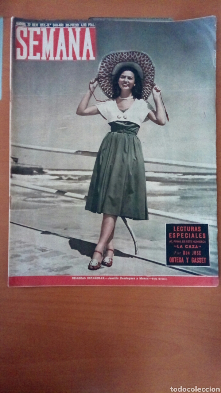 Coleccionismo de Revistas y Peri&oacute;dicos: Revista Semana n&deg;648. Julio de 1952. Bellezas espa&ntilde;olas
