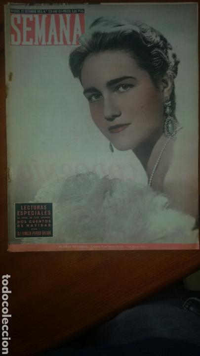 Coleccionismo de Revistas y Peri&oacute;dicos: Revista semana, n&uacute;mero 722,a&ntilde;o XIV, 22 de Diciembre de 1953.