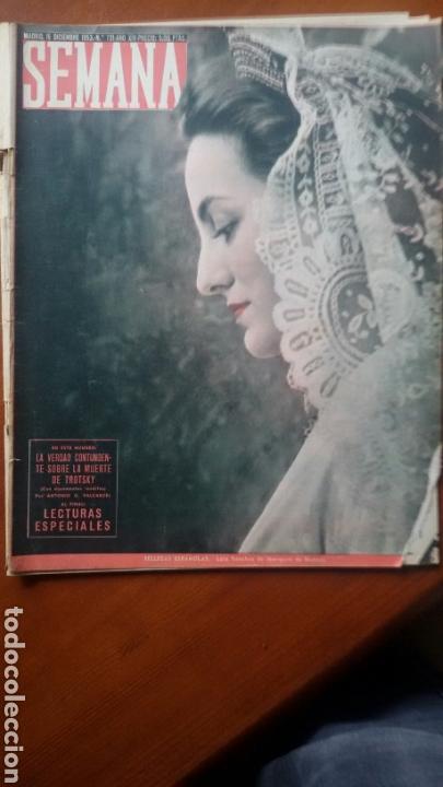 Coleccionismo de Revistas y Peri&oacute;dicos: Revista semana , n&uacute;mero 721,a&ntilde;o XIV, 15 de Diciembre de 1953.